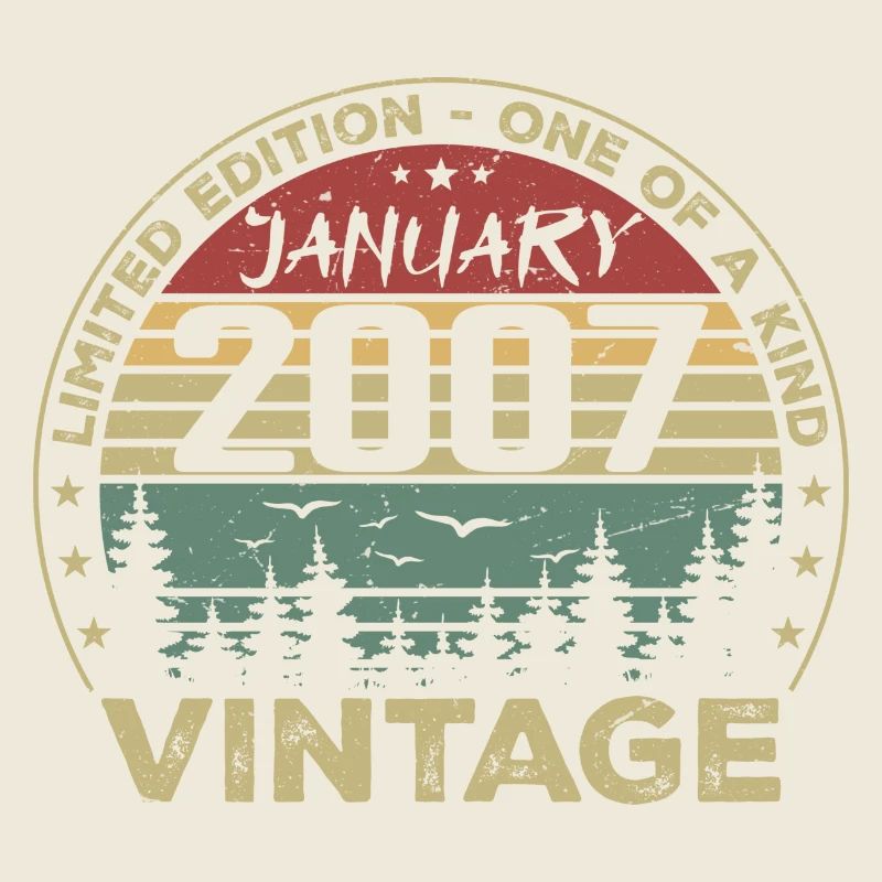Vintage Janvier 2007 Anniversaire Janvier 2007