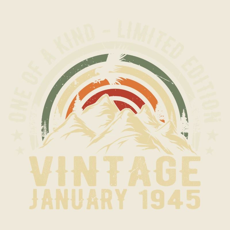 Januar 1945 Geburtstagsgeschenk - Original 80 Jahre