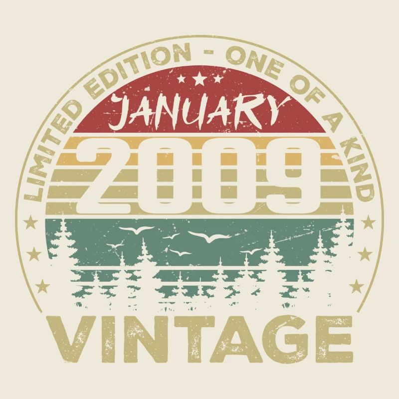 Vintage January 2009 Birthday January 2009
