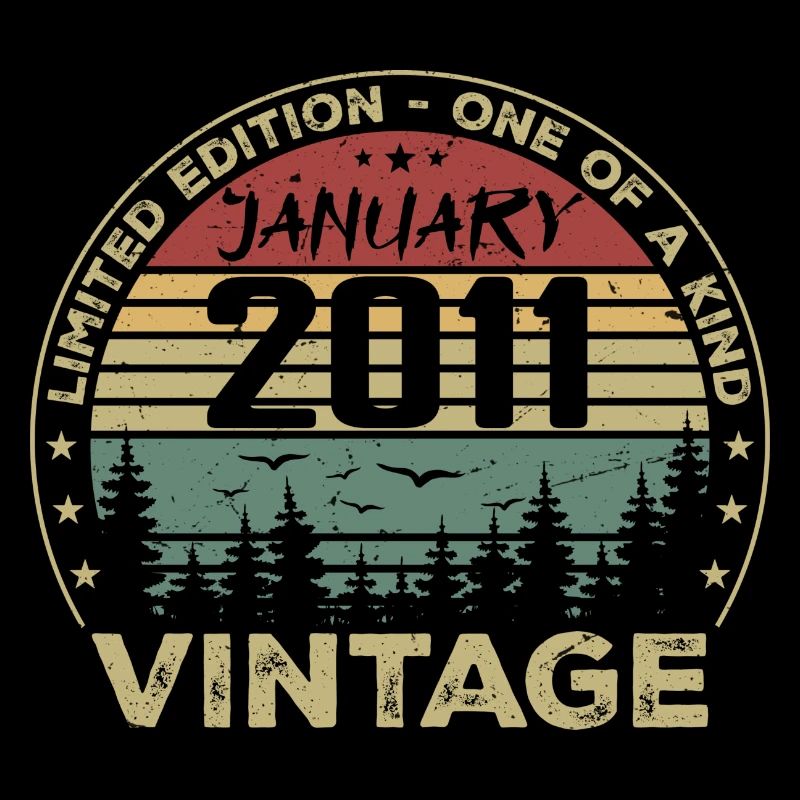 Vintage Janvier 2011 Anniversaire Janvier 2011