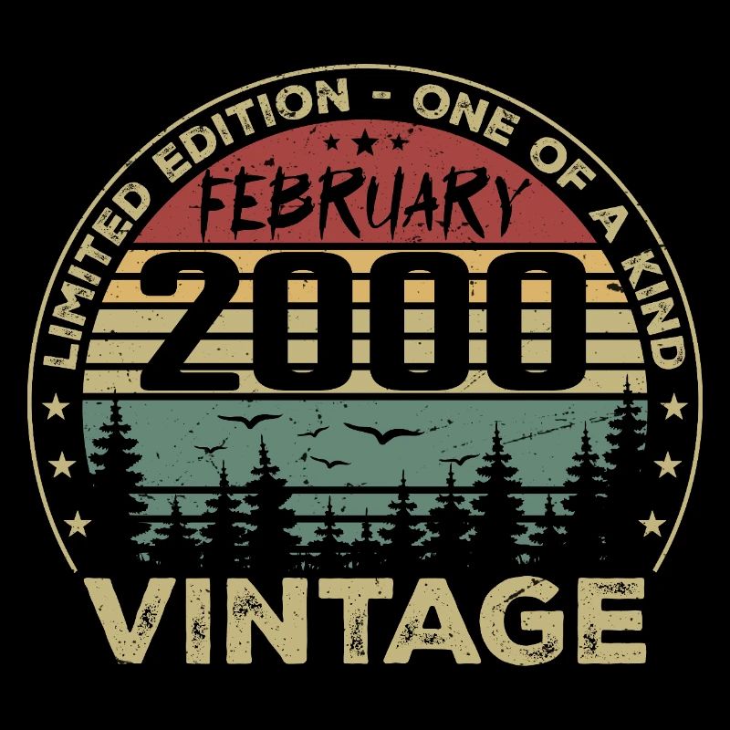 Rétro Février 2000 Cadeau Vintage Février 2000