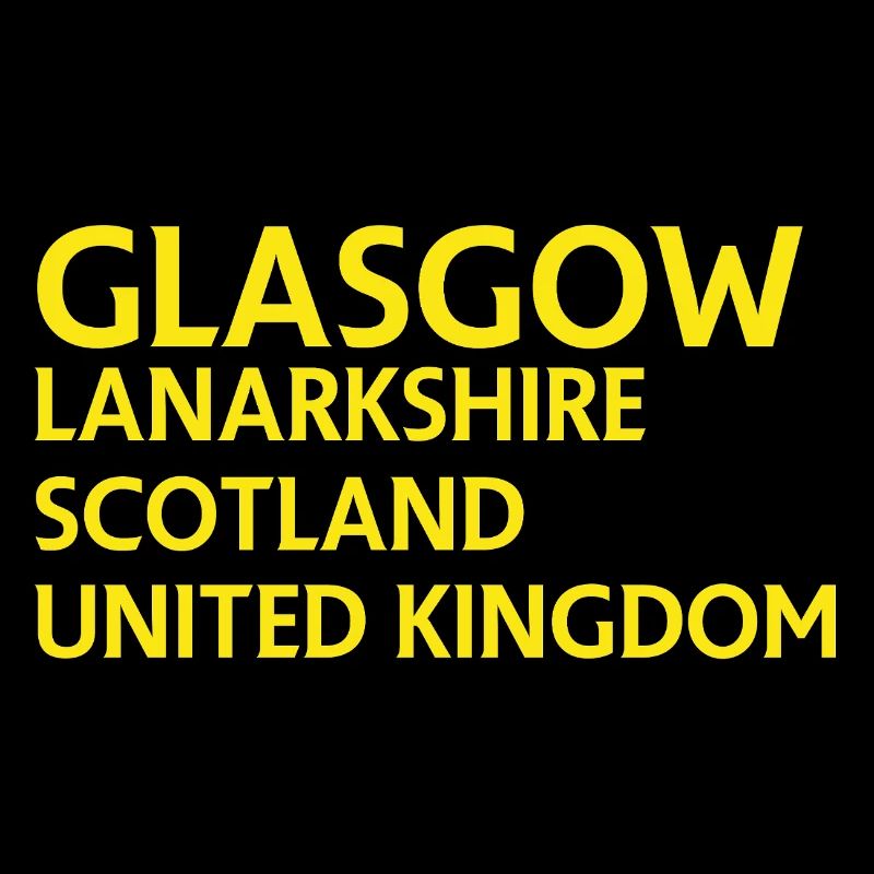 Glasgow – Scotland Textdesign