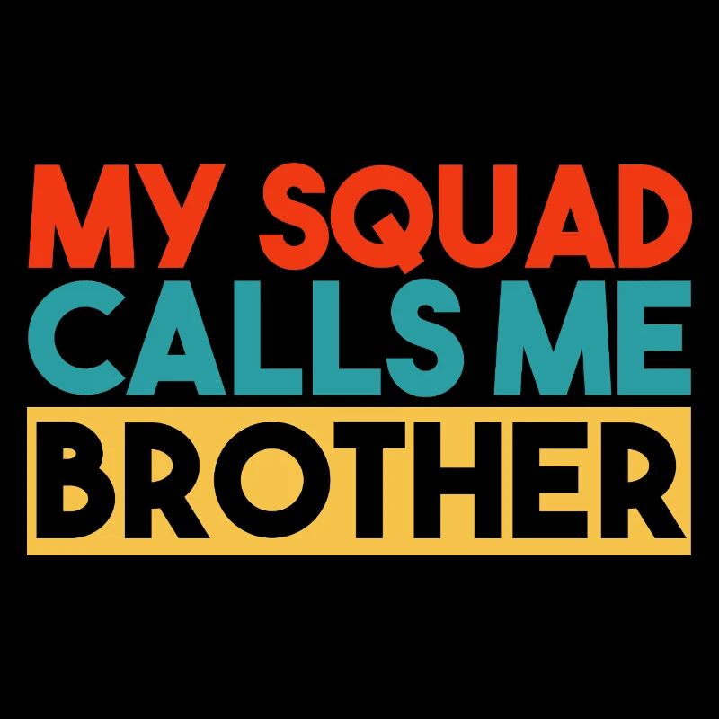 Mon escouade m’appelle Brother Typographie rétro