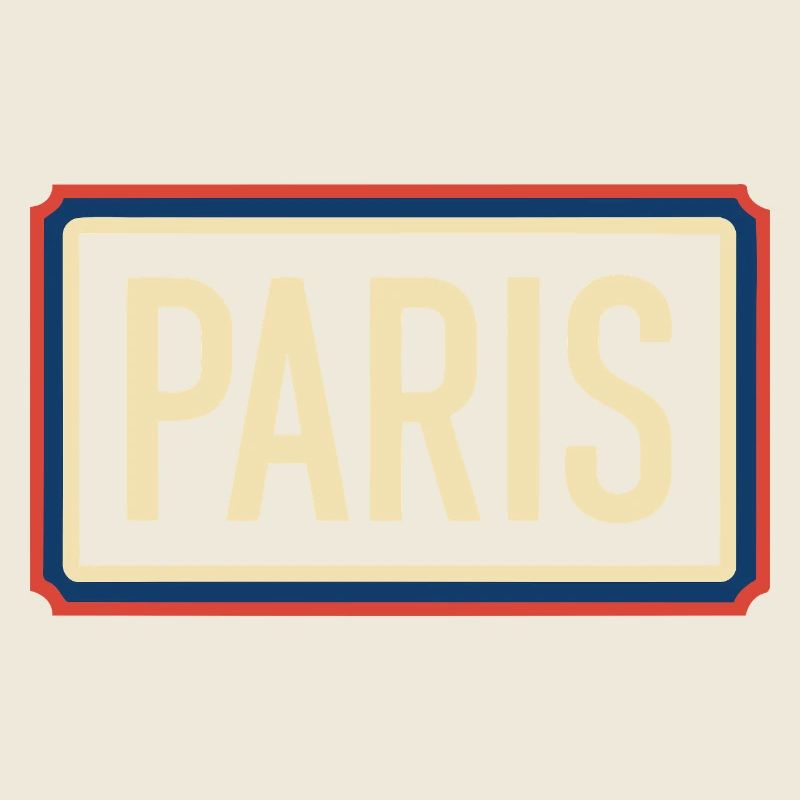 Pariser Retro-Abzeichen-Emblem