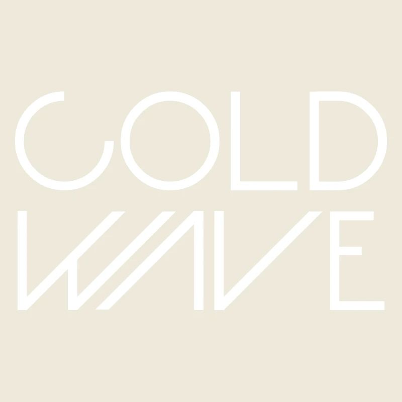 Cold Wave Minimalist Typography
