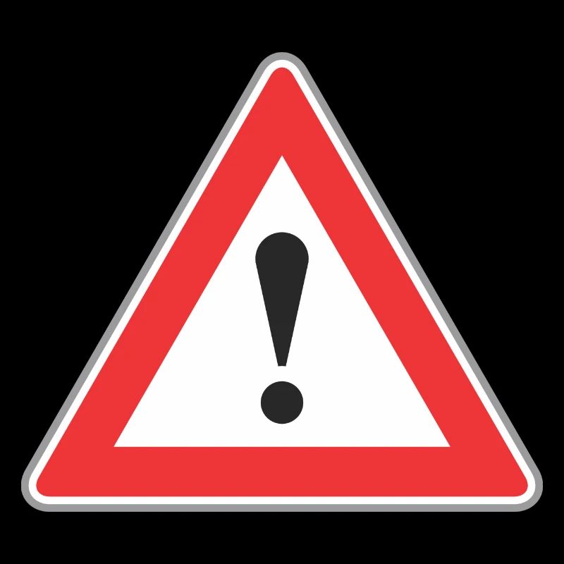 Road Sign exclamation point