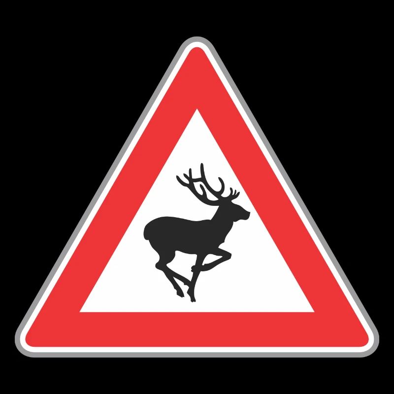 Signalisation routière cerfs