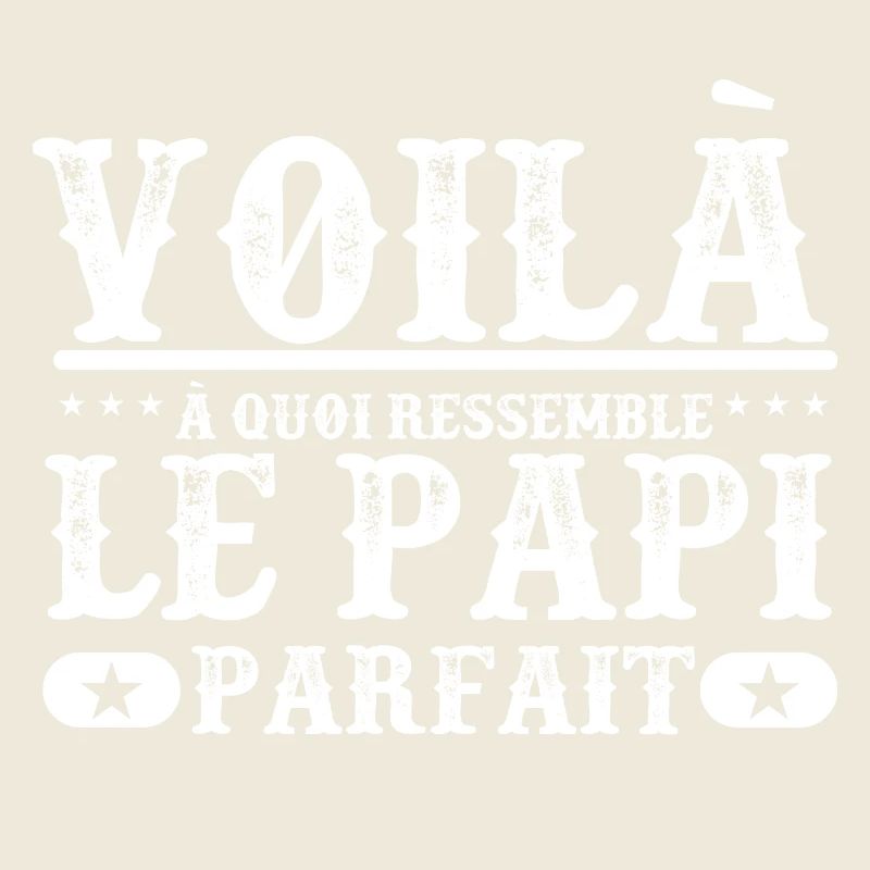 "Papi parfait" t-shirt humour papi