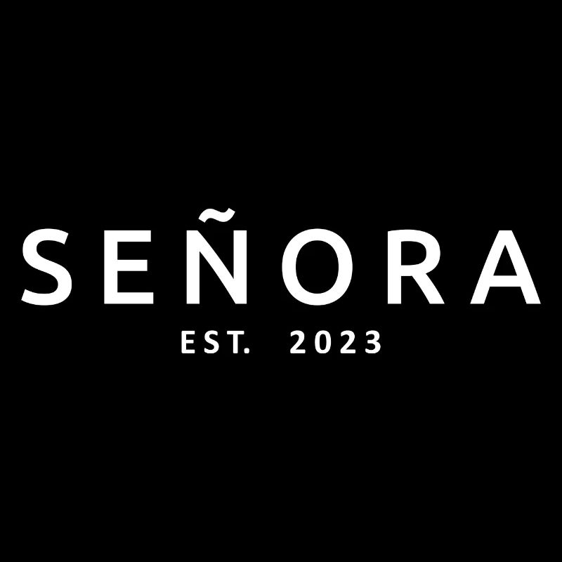 Señora Est. 2023 Verlobungsbraut wird Hochzeit