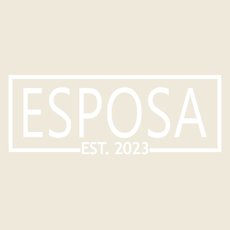 Esposa Est. 2023 Ehefrau wird Braut Paar Hochzeit