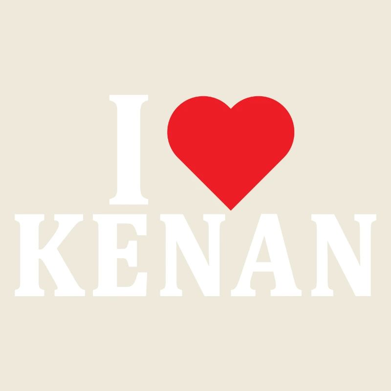 T-Shirt Ich liebe Kenan T-Shirt Geschenkidee