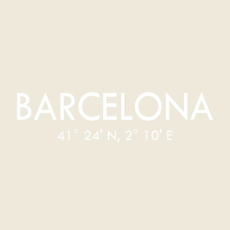 Barcelone - Espagne - Coordonnées Latitude Longitude