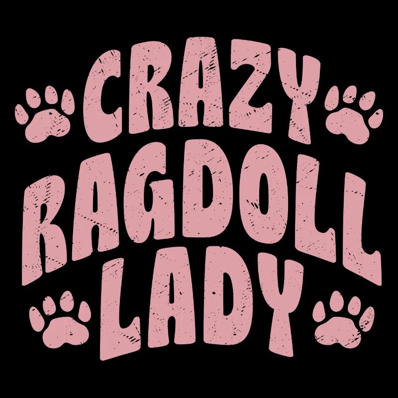 Crazy Ragdoll Lady Chat Chaton Mère