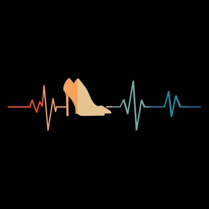 Battement de coeur rétro chaussures à talons
