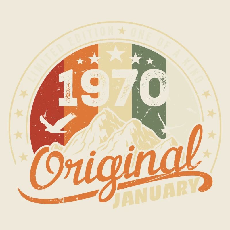 Original Né en Janvier Anniversaire | Janvier 1970