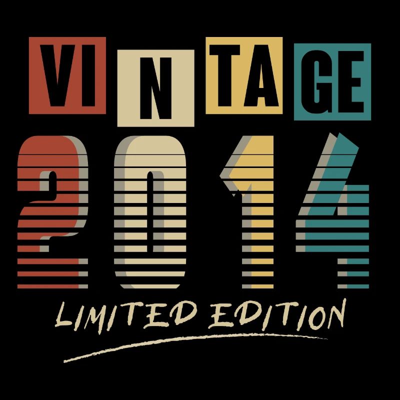 2014 Vintage 2014 né en 2014 anniversaire. Année 2