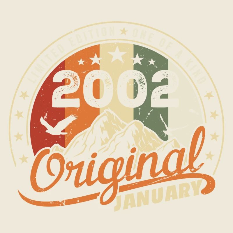 Original Geboren im Januar Geburtstag | Januar 2002