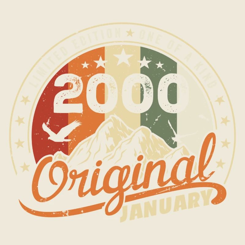 Original Geboren im Januar Geburtstag | Januar 2000