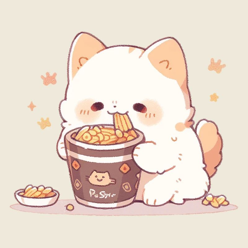 Chats spaghetti - Le chat s’amuse avec le passé