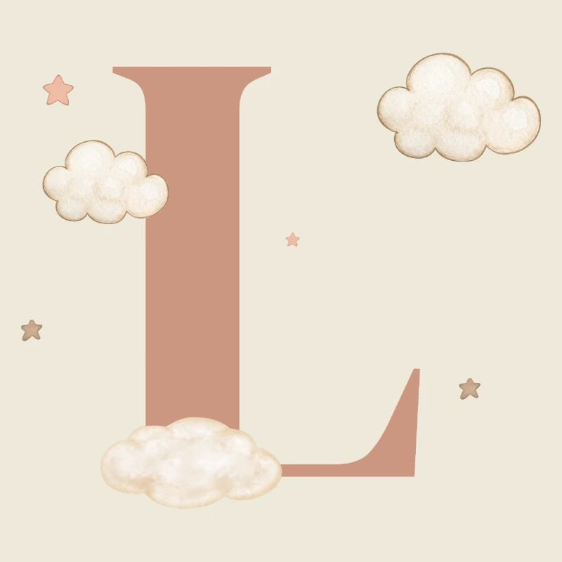 Letter l clouds stars