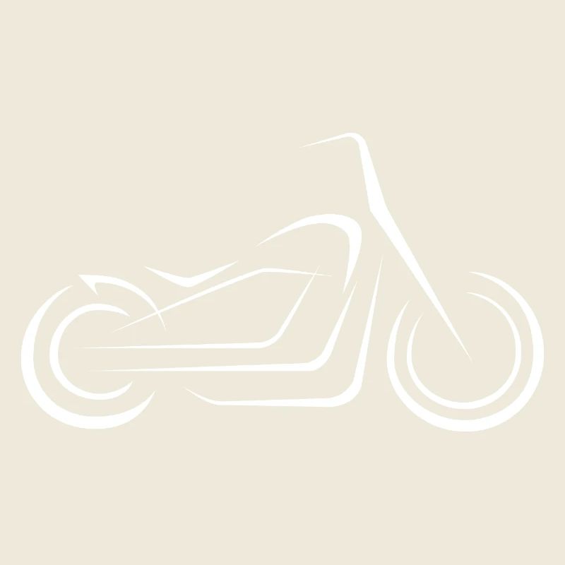 Motorcycle Lines Chopper - Illustration for Bikers