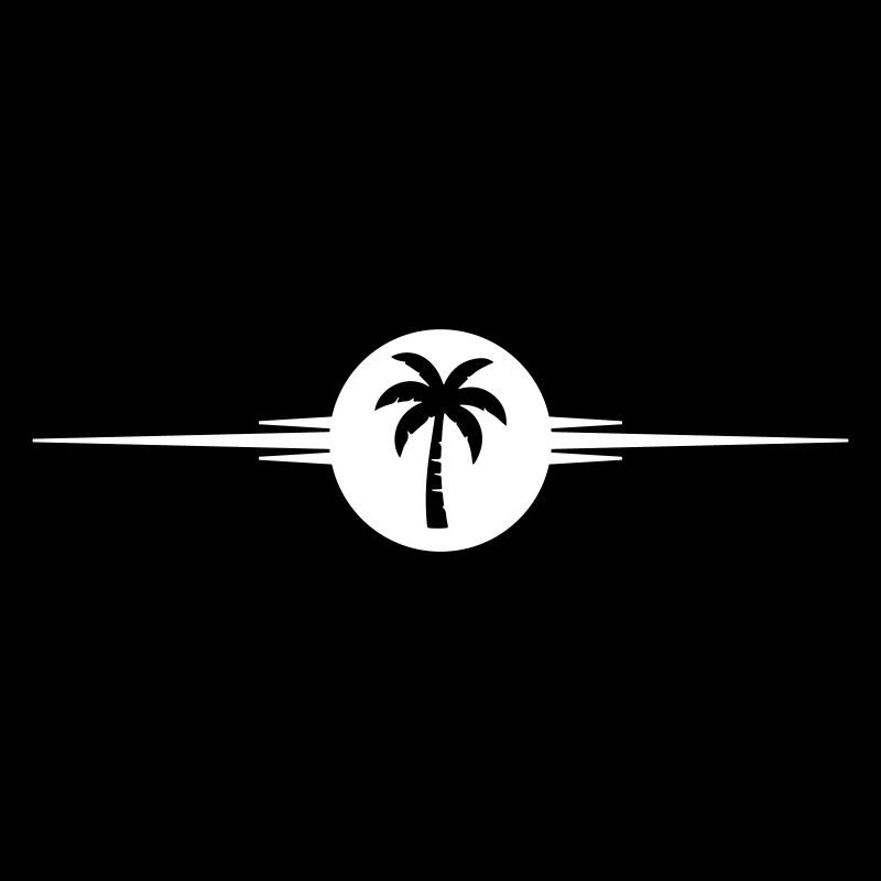 Icône de la ligne de palmier