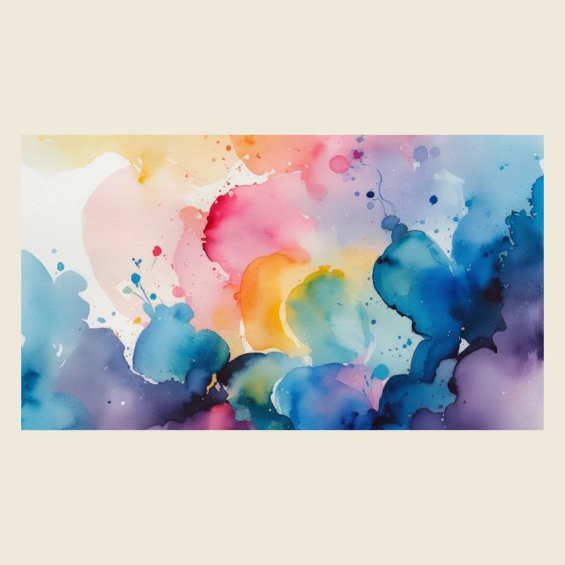 Aquarelle Explosion Art Design
