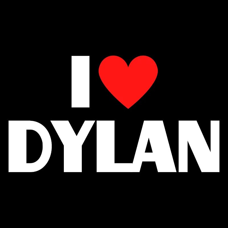 I Love Dylan Red Heart Love Fan Gift