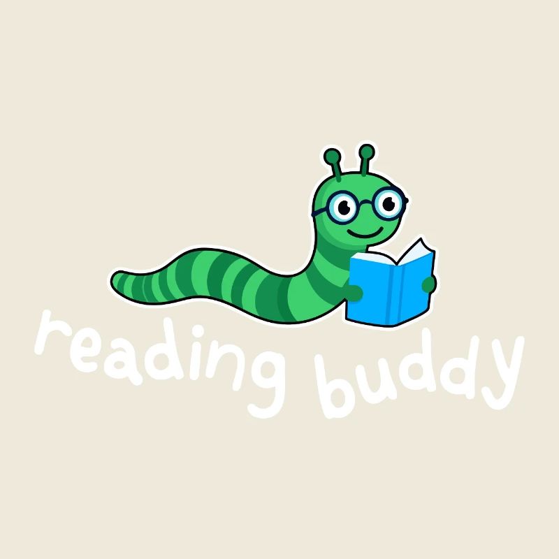 Ami de lecture Mignon rat de bibliothèque avec un livre