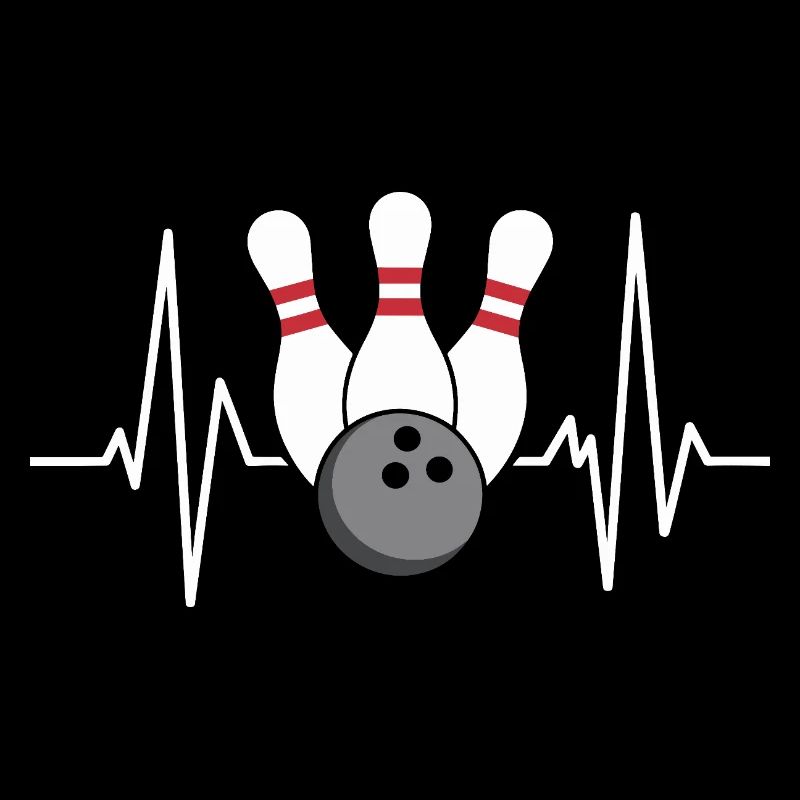Boule de bowling et quilles