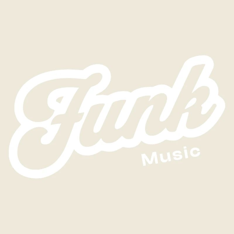 Funk Music Retro Script Logo