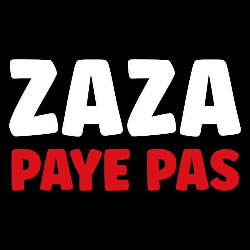 Zaza Paye Pas Typo Pop Coloré