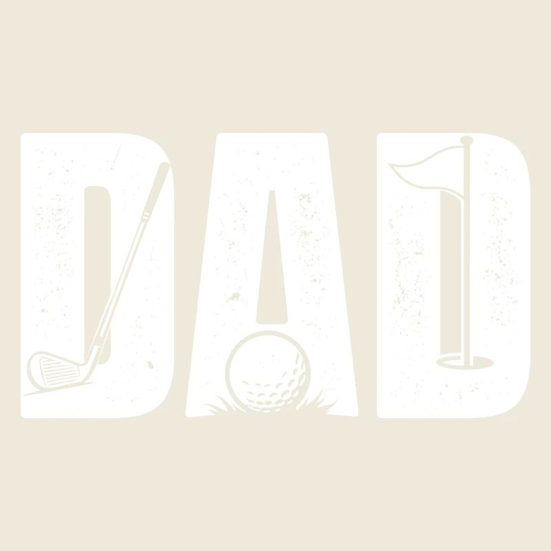 Dad Golf Player Father Fairway Lover