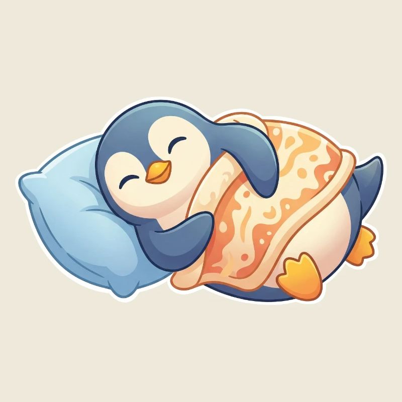Pinguin Schlafen