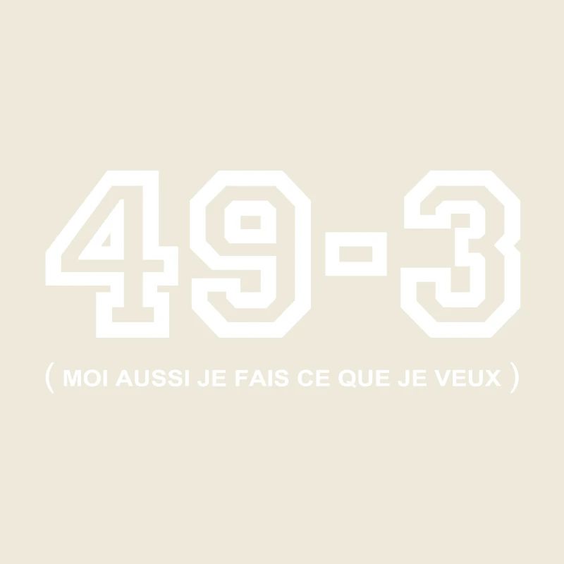 49-3 blanc