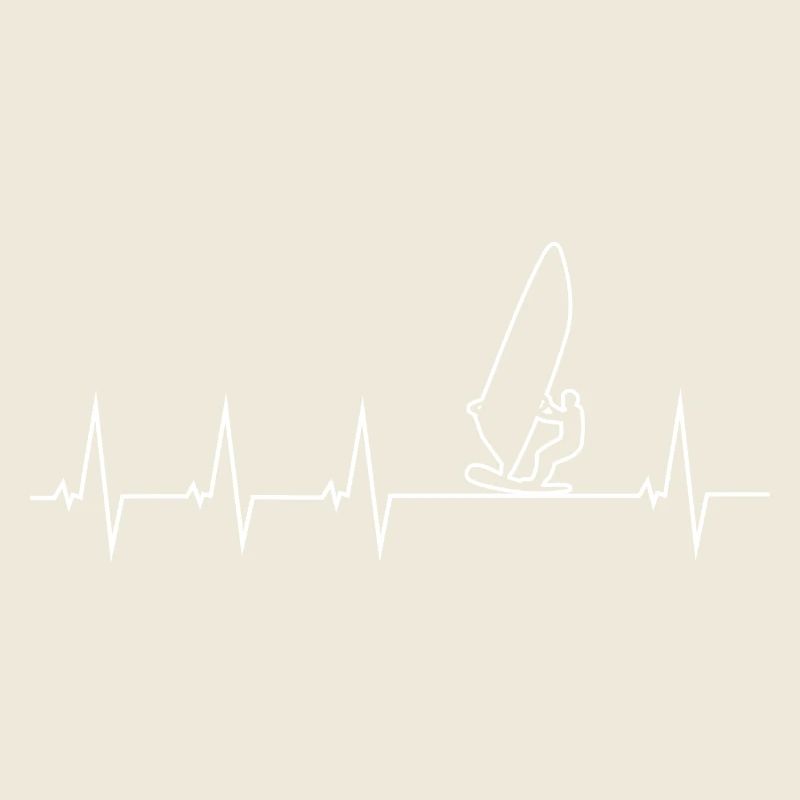 I love windsurfing - heartbeat
