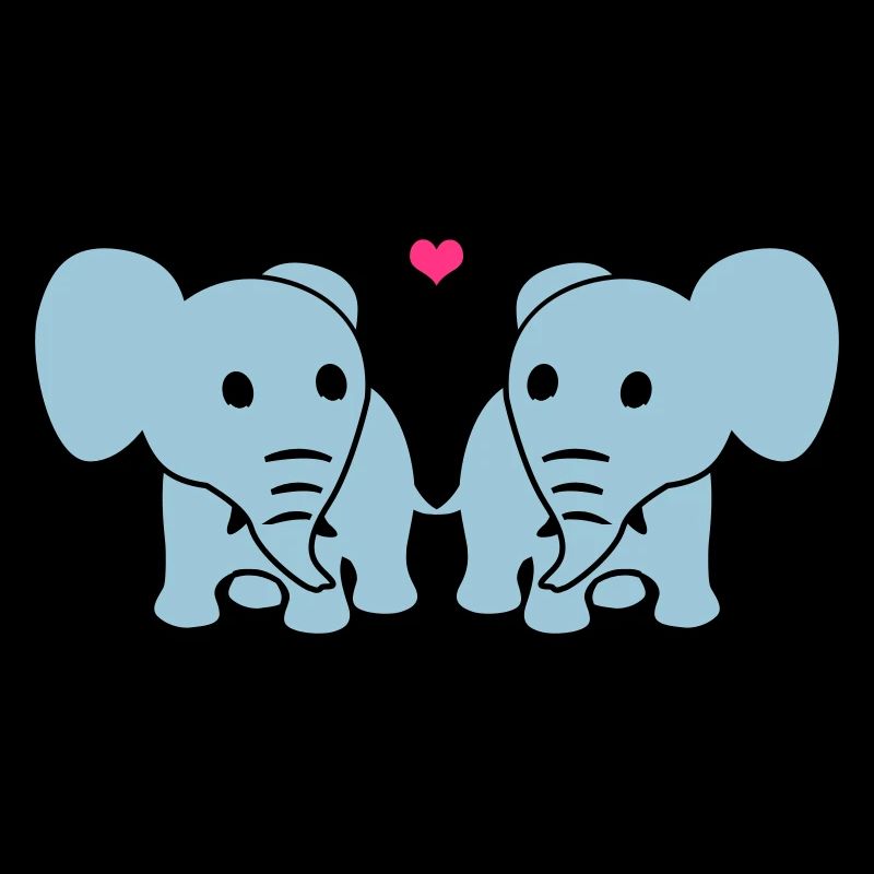 Les éléphants dans l'amour