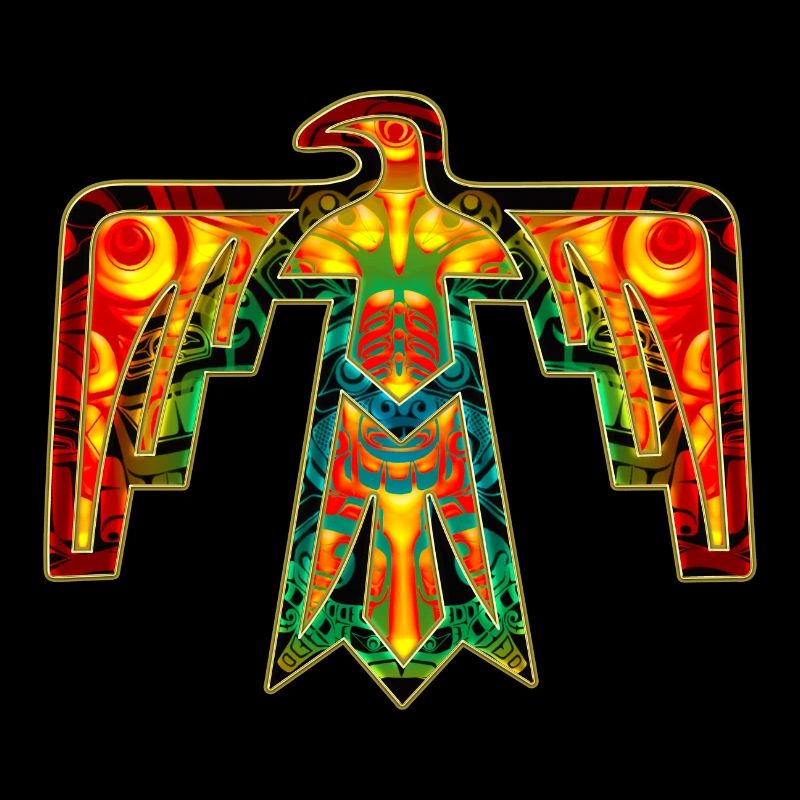 Thunderbird, Donnervogel, Indianer Symbol Totem