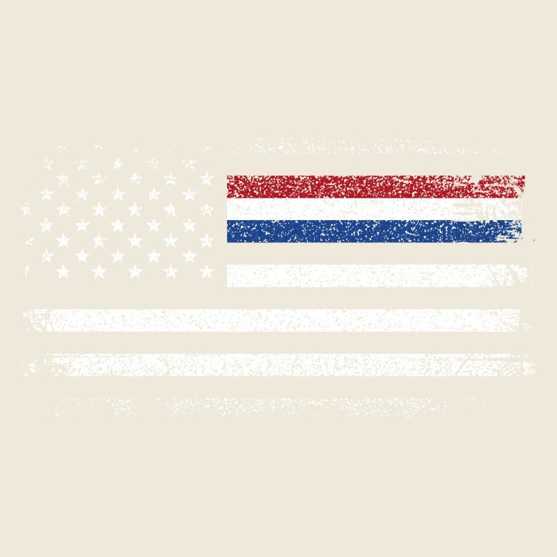 Drapeau américain robuste avec accent bleu