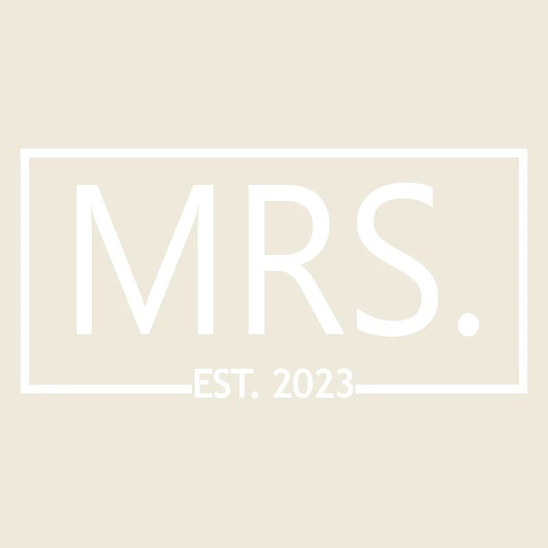 Frau Est. 2023 Verlobung Brautdusche Hochzeit
