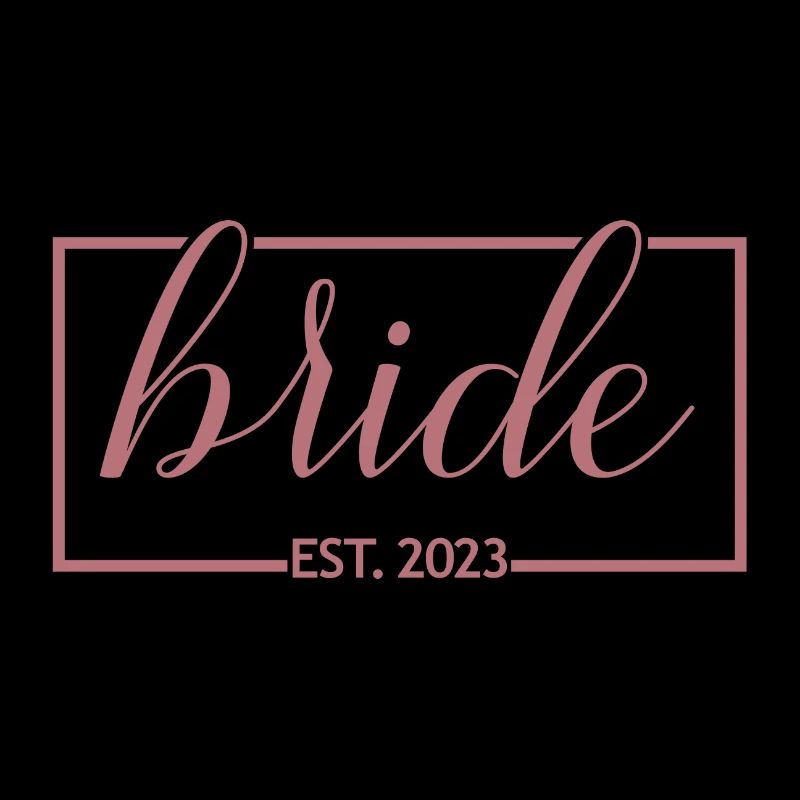 Bride Est. 2023 Fiançailles Douche nuptiale Mariage