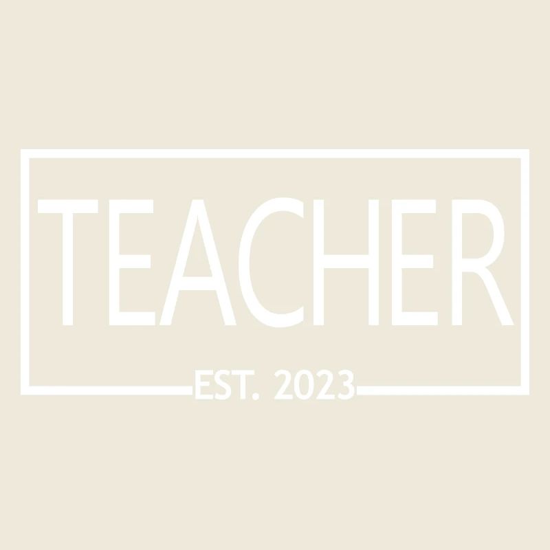 Teacher Est. 2023 Graduated Education Teacher Gift