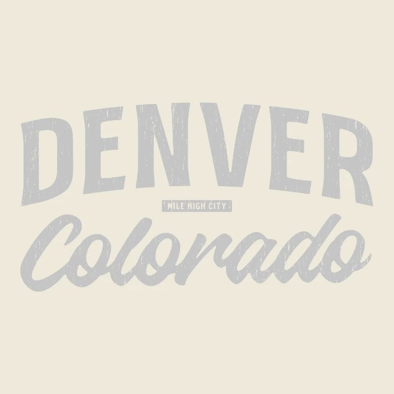Denver Colorado Vintage Script