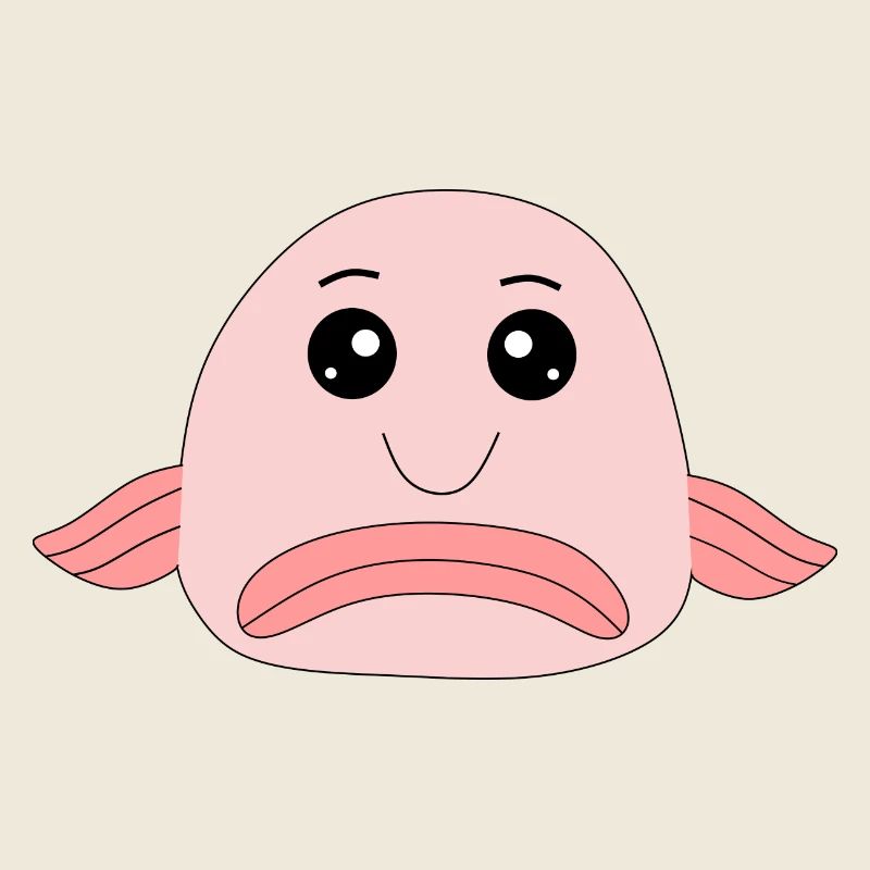 Blobfish fish comic ugly fish