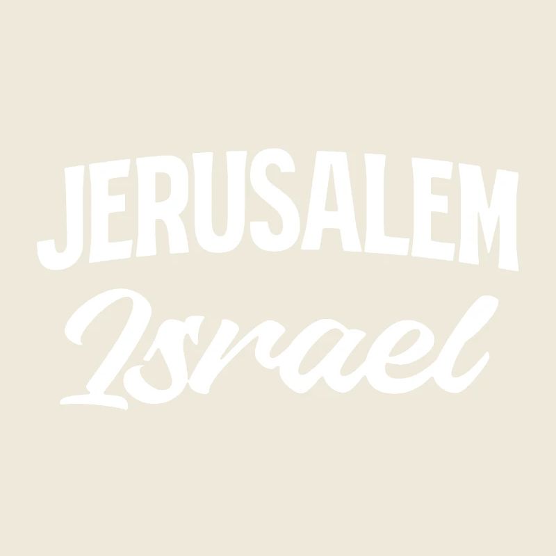 Jerusalem Israel Script Stil
