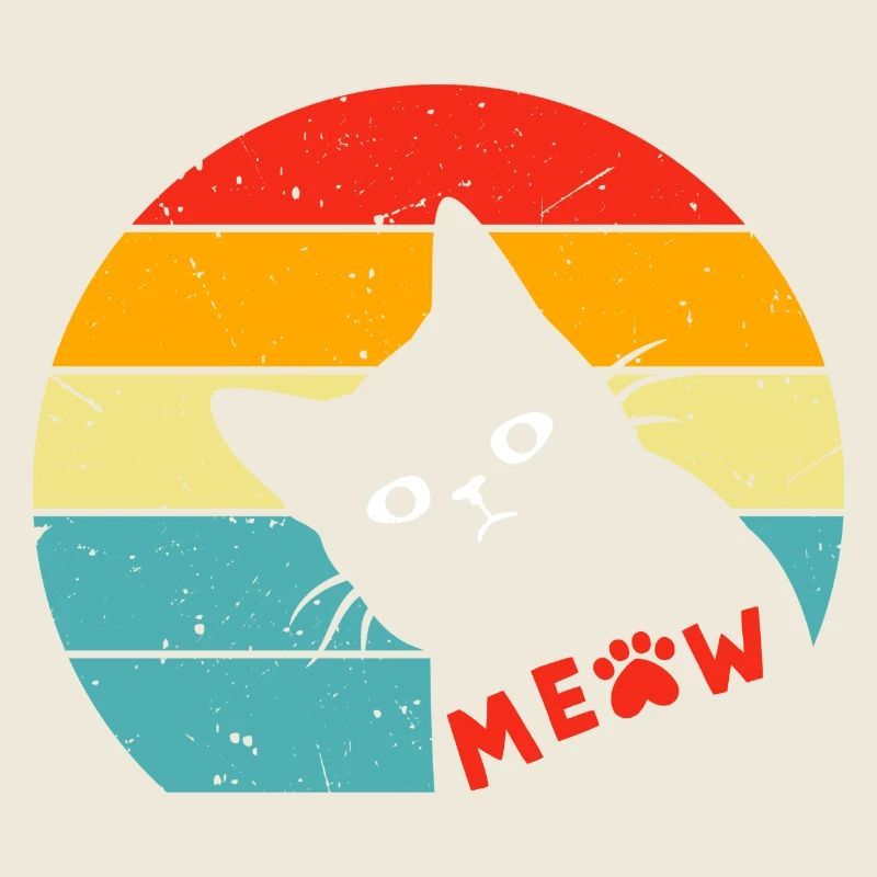 Retro Schwarze Katze 3