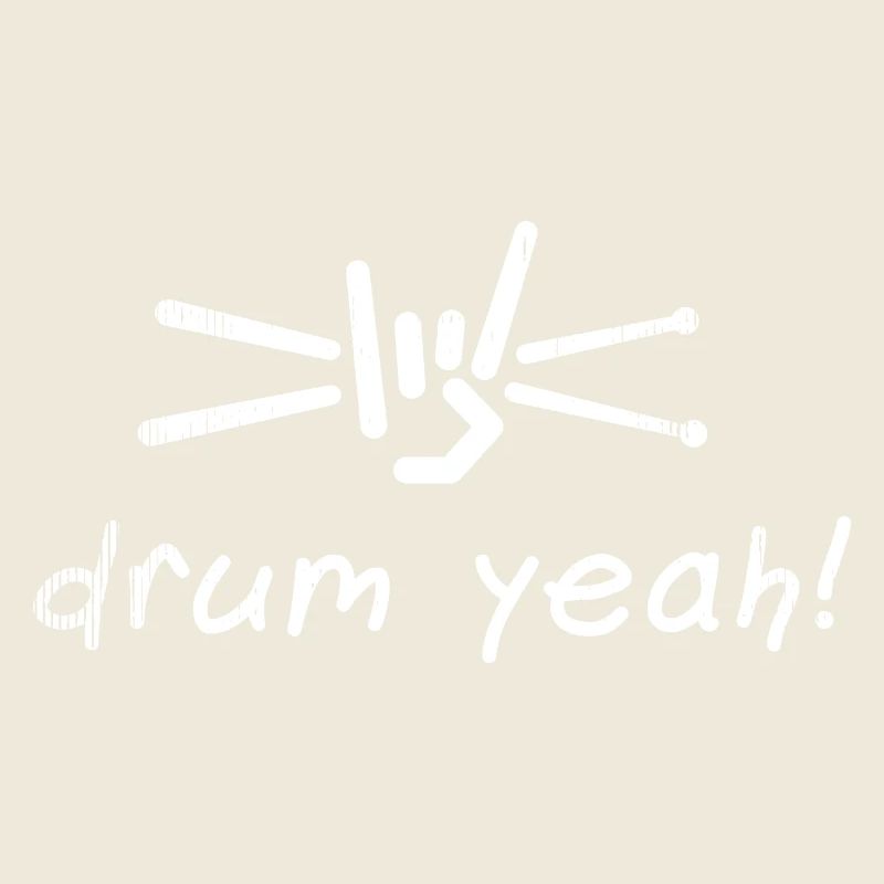 Drum Yeah! Energetic Drum Pattern Illustration