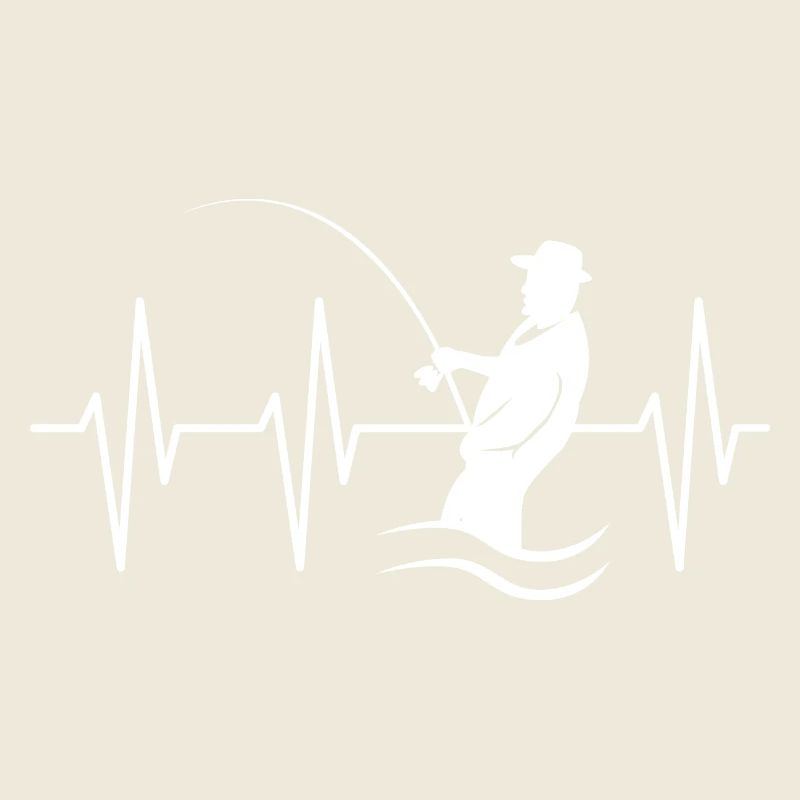 Heartbeat Angler Pulse Fishing Icon Fish Fish