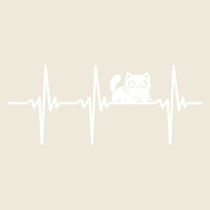 Battement de cœur pour les chats mignons