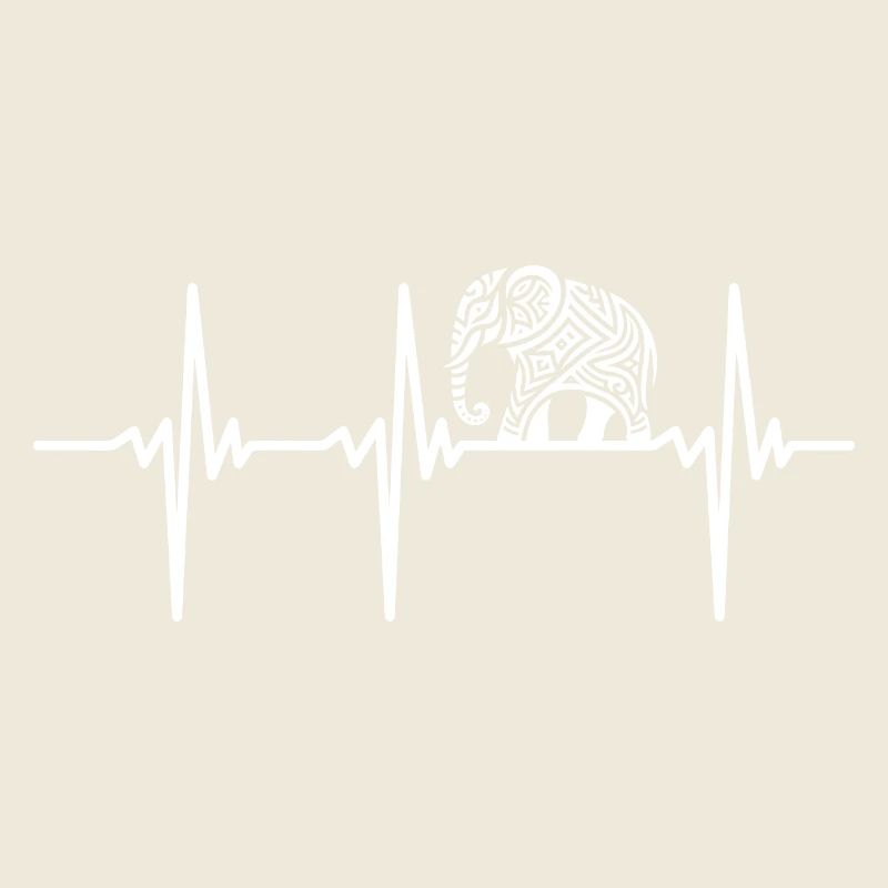 Heartbeat for large artistic elephants